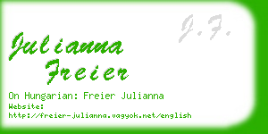 julianna freier business card